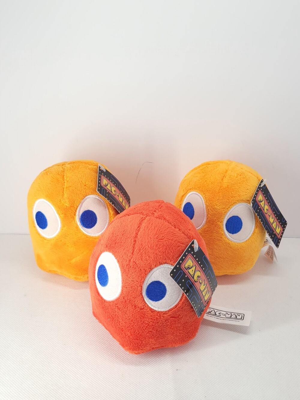 MS. PAC MAN GHOST Stuffed Character PLUSH TOY Bandai Namco Plush Toy Lot Of 3